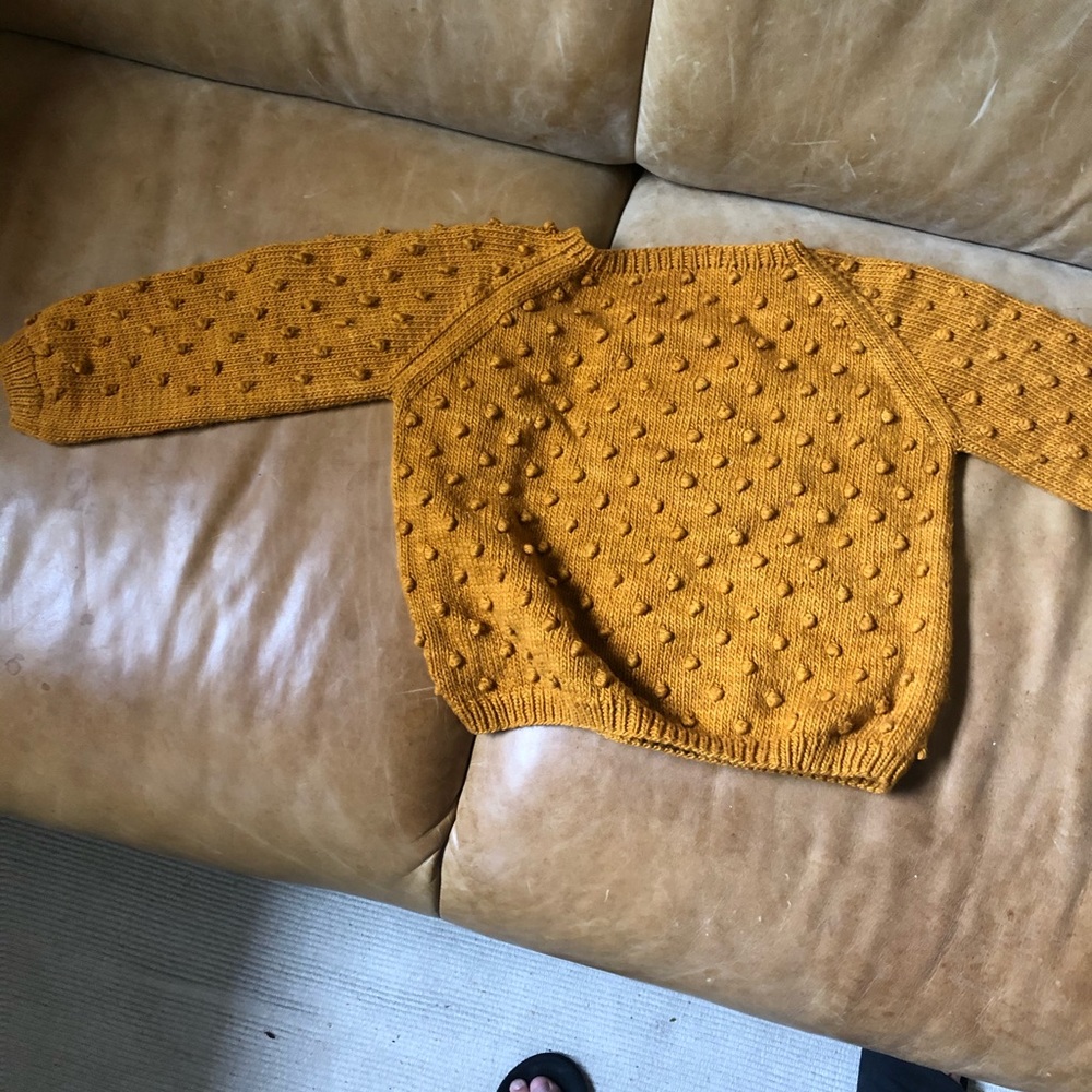 NWOT Misha and Puff popcorn sweater in Marigold
